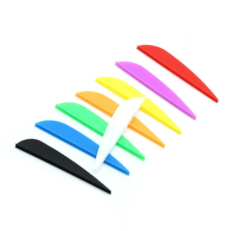 36pcs Archery Arrows Vanes 1.75/2/2.5/3/4inch Plastic Feather for Carbon Arrows Accessories Compound Bow Traditional Bow Hunting