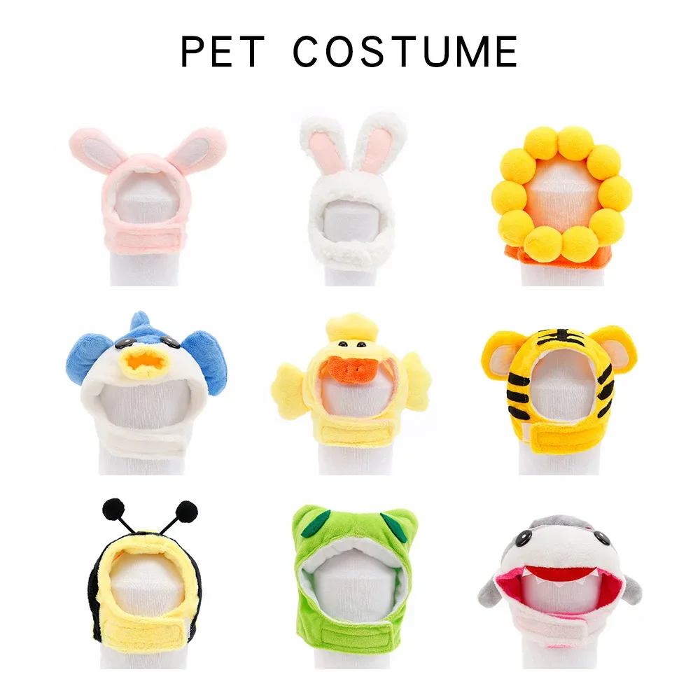 Soft and Cute Cat Headgear Cat Headgear Dog Cross Dress Cute Small Animal Pet Hat Cat Cross Dress