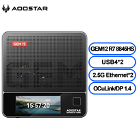 AOOSTAR GEM12 PRO MAX Mini PC R7 8845HS Dual Channel DDR5 5600MHz WiFi 6 BT5.2  Gaming Desktop Computer with OCuiLink/USB4/DP