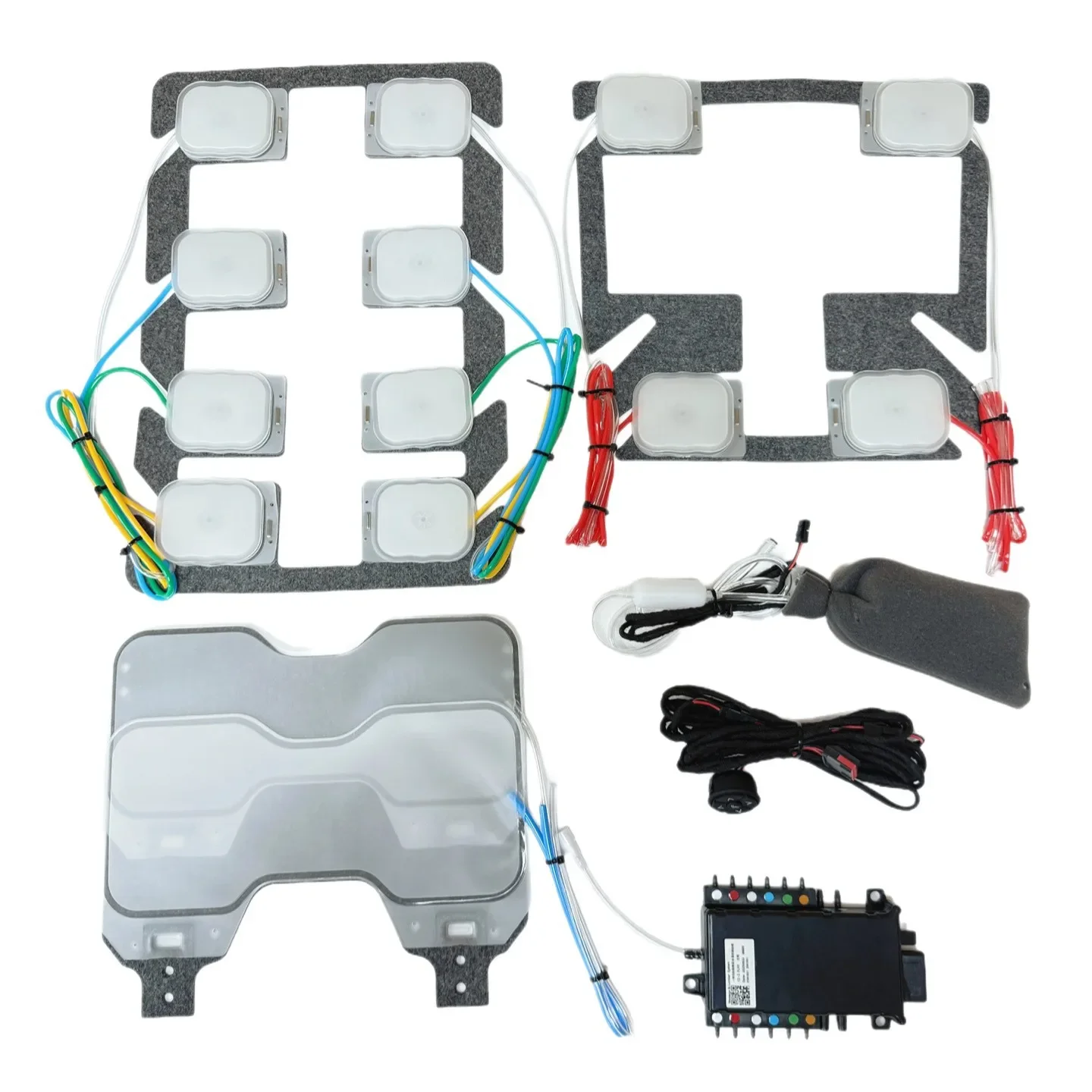 Car Seat Massage Kit TPU Pneumatic Massage Upgrade 12V Built-in 12-point Massage Waist Support Seat Accessories