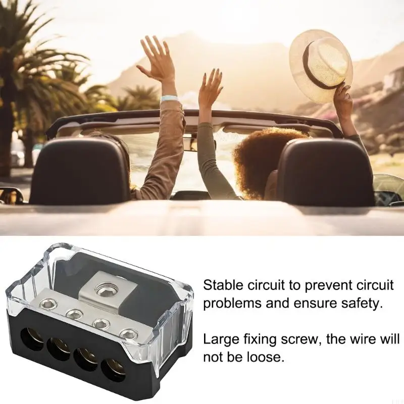 F1CF Multifunction Auto Sound Power Ground Distribution Terminal with Anti Corrosion Alloy Design for Superior Sound Output