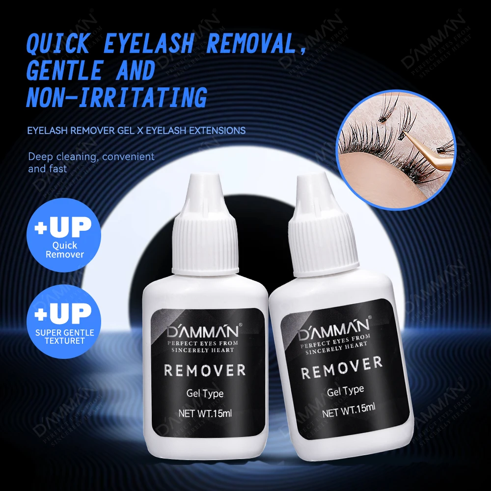 1 Flessen 15ML DAMMAN Wimpers Remover Gel Professionele Wimpers Extensions Verwijdering Gel Lash Lijm Remover Gel Makeup Tools