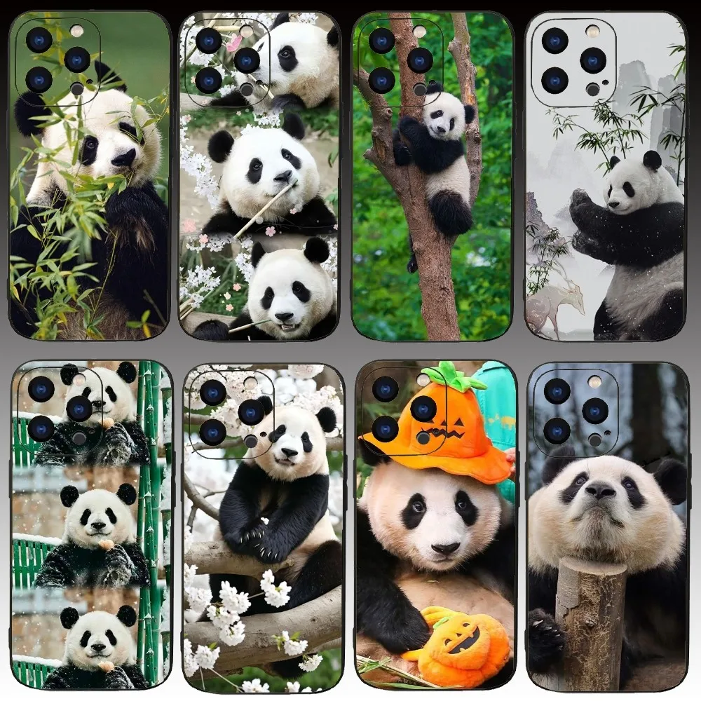 Fubao panda Phone Case For Iphone 15 11 13 14 Pro Max 7 8 Plus X Xr Xs Max Se2020 12mini Cover Case