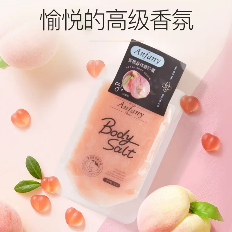 Peach Body Scrub Deep Cleansing Skin Body Exfoliating Pimple Exfoliating Curry Become Smooth and Tender Promotion