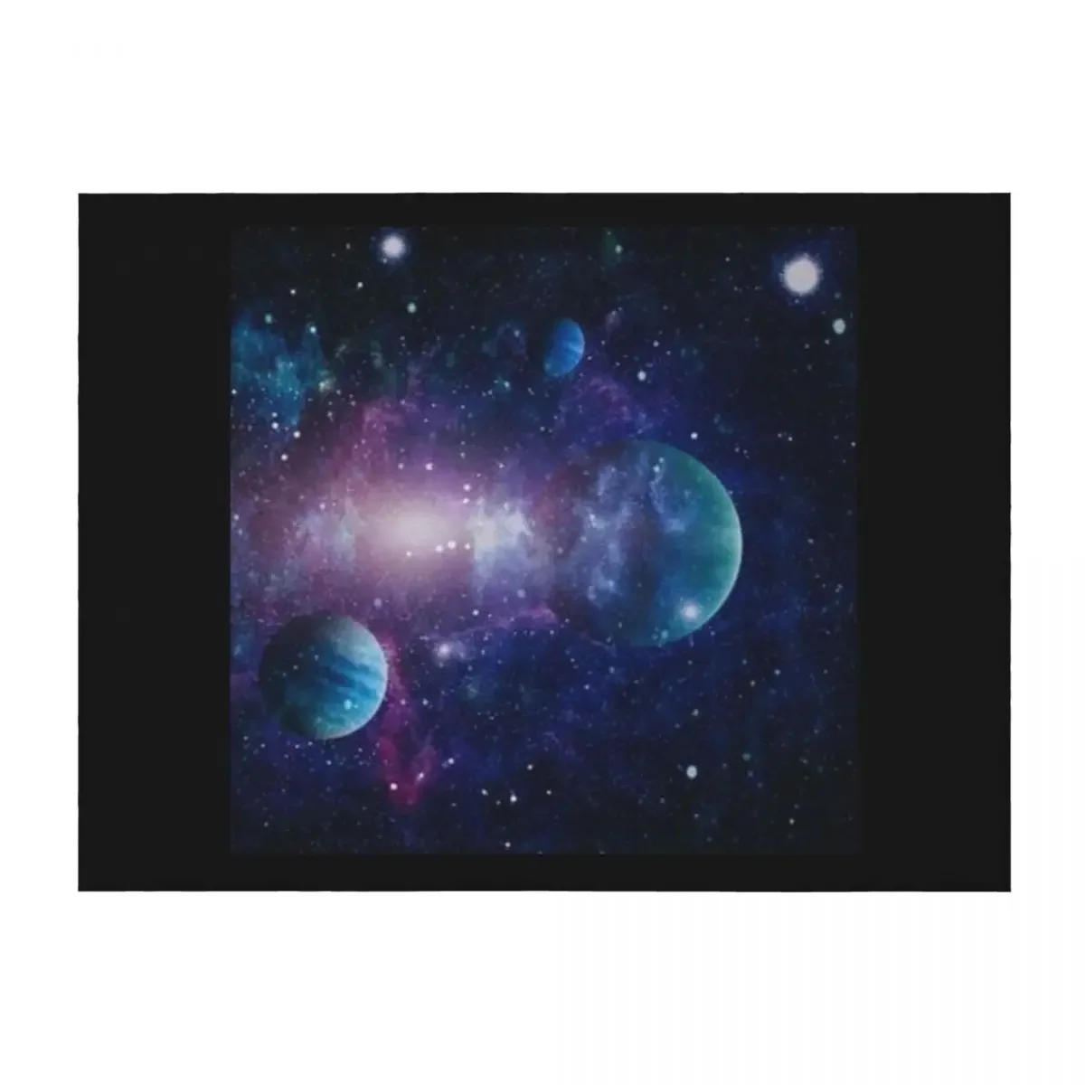 Manta de tiro con planetas y estrellas, ropa de cama pesada de moda, mantas de verano