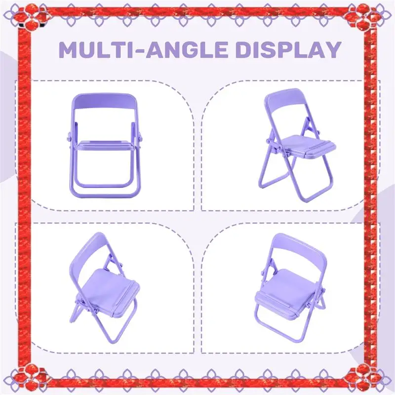 

24-часовая доставка Steve Cute Little Chair, держатель для мобильного телефона, настольная складная подставка для телефона, подставка для мобильного телефона, держатель для стола