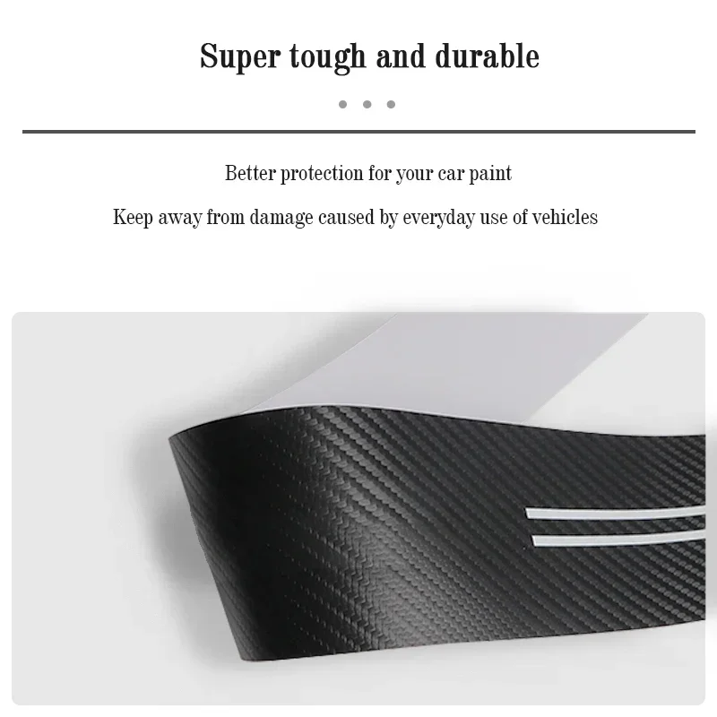 Carbon Fiber Leather Car Door Sill Threshold Stickers for Citroen JUMPY Logo Rear Trunk Protect Strip Durable Decals Accessories