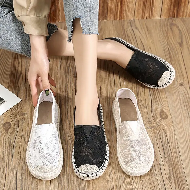 2023 scarpe di tela da donna traspiranti estive moda Slip On Lazy Ladies mocassini scarpe basse da donna nuove scarpe Casual da donna