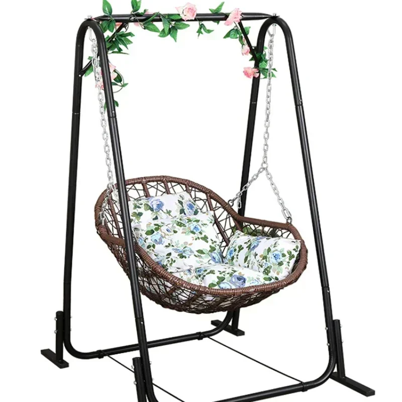 Hanging Basket Rattan Chair Single Child Swing  Balcony Bird's Nest  Rattan Furniture Indoor and Outdoor Home Rocking Chair