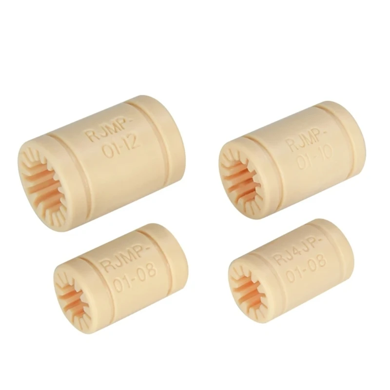 RJMP-01 ทั้งหมดวิศวกรรมพลาสติกแบริ่งเชิงเส้น RJ4JP ภายใน Fiameter 08 10 12 มม.Dropship
