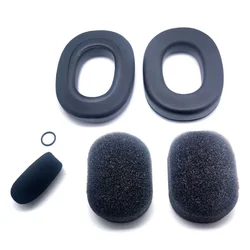 Set Gel Ear Seals Ear Pads with Mic Foam Cover for David Clark H10 Series,ATH-50x,Rugged,ASA Telex 25xt Pilot Aviation Headset