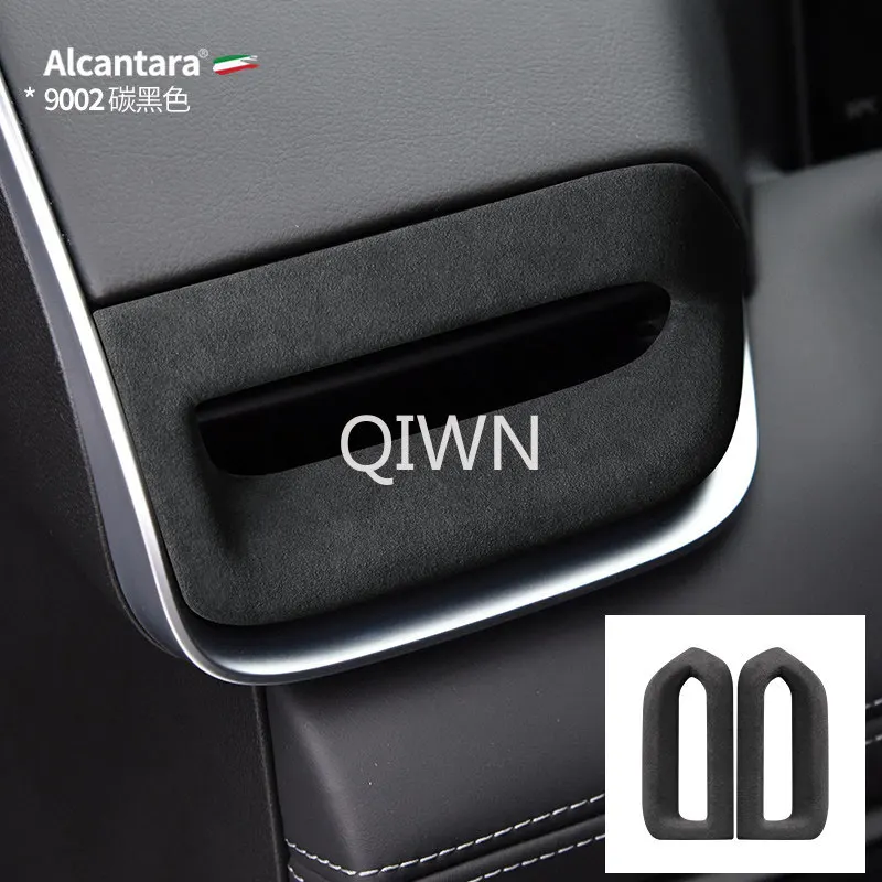 QIWN For XPeng G9 Dashboard Vent Trim Suede Protection Frame Interior Accessories Custom Fit Replacement Storage Anti-Scratch