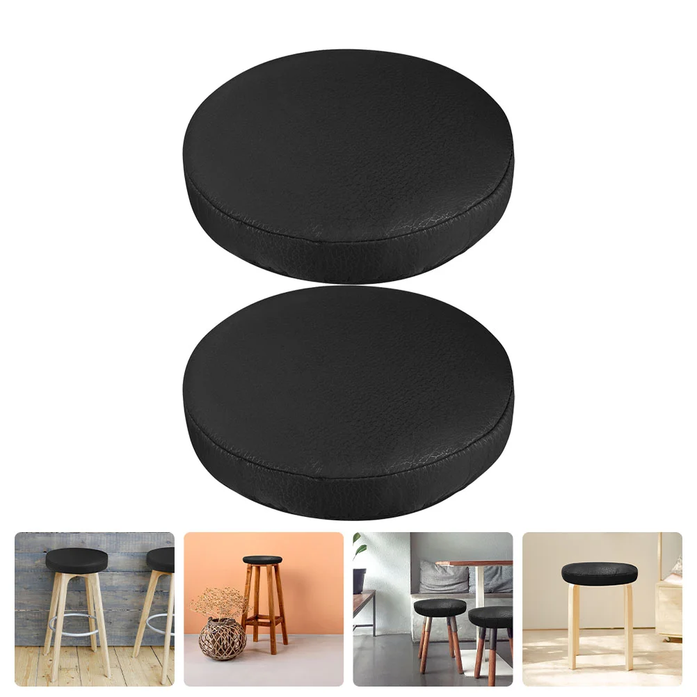 Chair Seat Covers Stool Cushions for Dining Chairs Round Protective Counter Black Couch