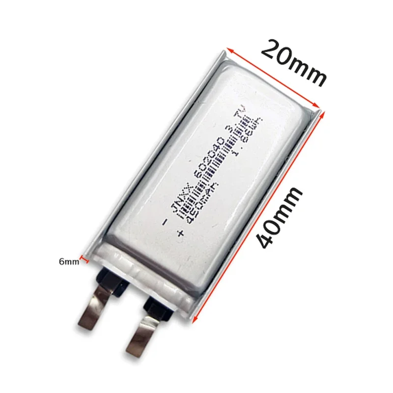 602040 450mAh 3.7V  Lithium Polymer battery Li-ion Rechargeable Batteries cells for GPS MP3 MP4 MP5 Car DVR Tachograph Headphone