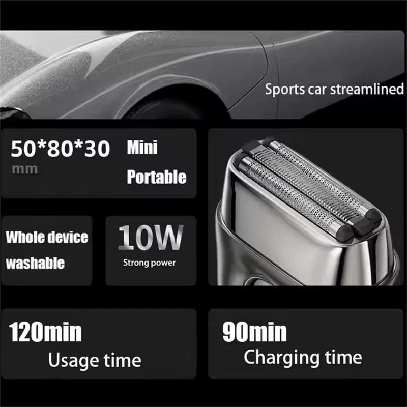 Xiaomi komingdon mini navalha elétrica portátil tamanho de bolso viagem rosto barba cabelo groomer recarregável máquina de barbear para homem