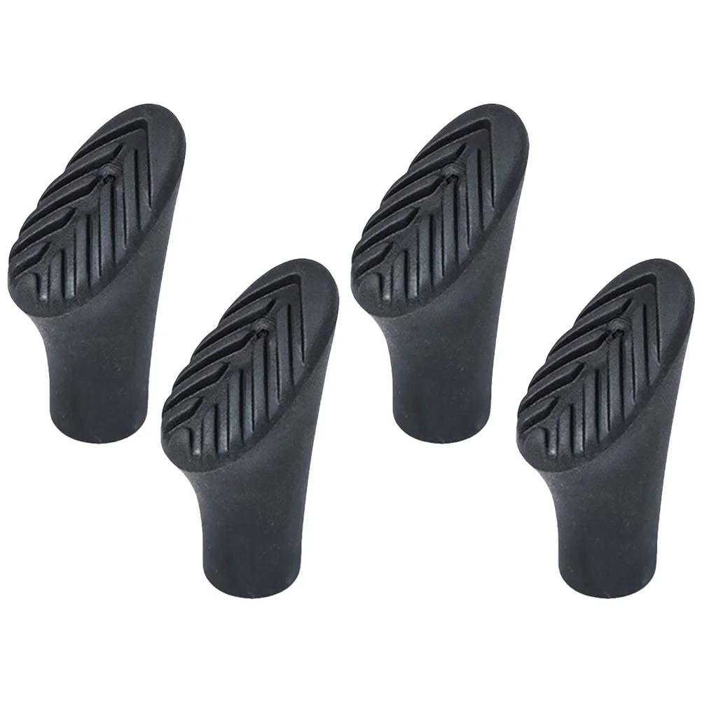 

4pcs Trekking Pole Tip Protectors Rubber Cover For Hiking Sticks Walking Crutch Tips Outdoor Alpenstock Non-Slip Cover Durable