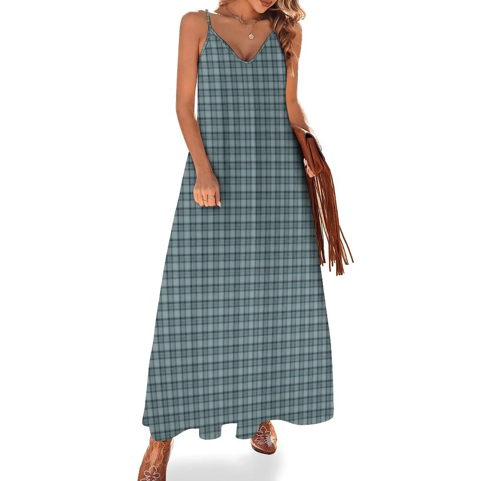 

Princess Diana Memorial Tartan Sleeveless Dress dress women elegant luxury ceremony dresses chic and elegant woman dress
