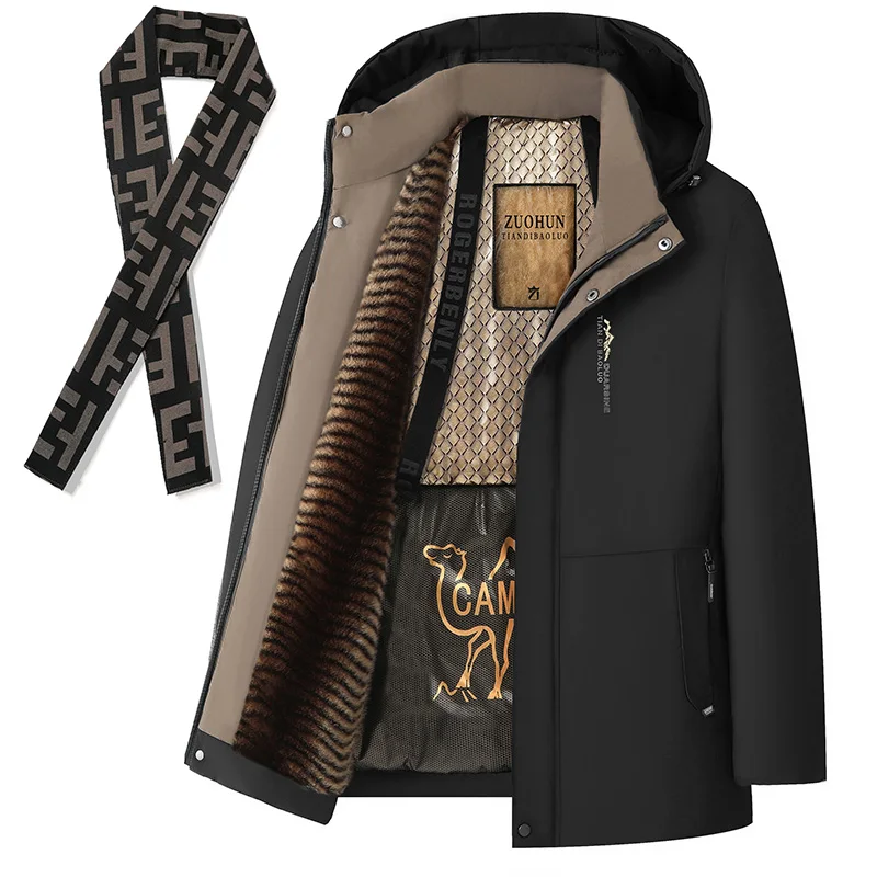 رجل سترة الخريف الشتاء جديد الرجال سترة الصوف اللون جاكيتات معطف غير رسمي رجال الأعمال معاطف حجم L-5XL 8866