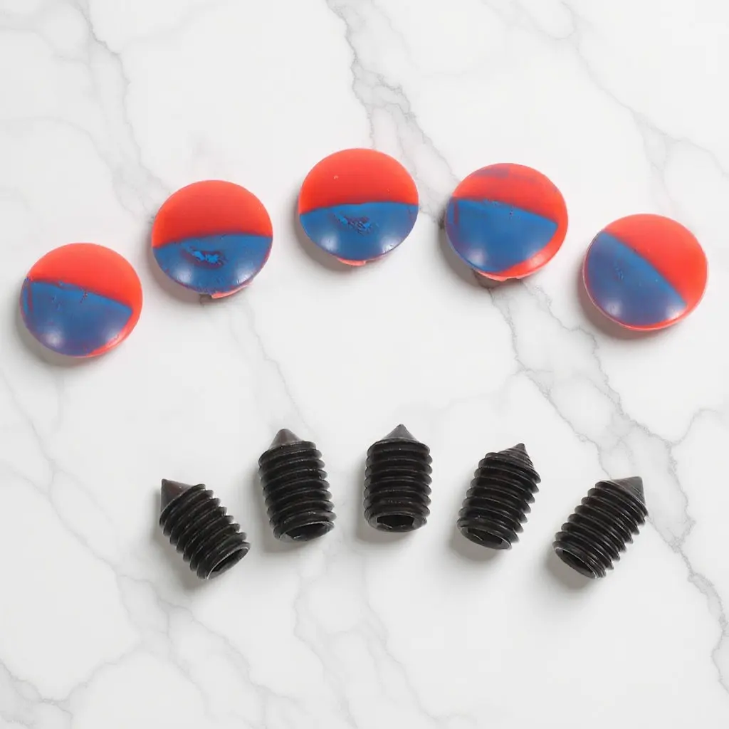 

5Pcs Kitchen Sink Hole Plug Caps Red Blue Hot Cold Water Indicator Faucet Handle Cover Sleek Universal Design for Sink Tap