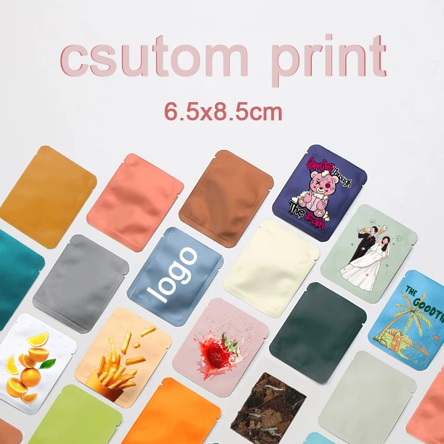 6x8cm Food Grade Flat-Bottomed Blind Coffee Grinding Powder Packaging,Tea Flour Custom Aluminum Foil Packaging Bags