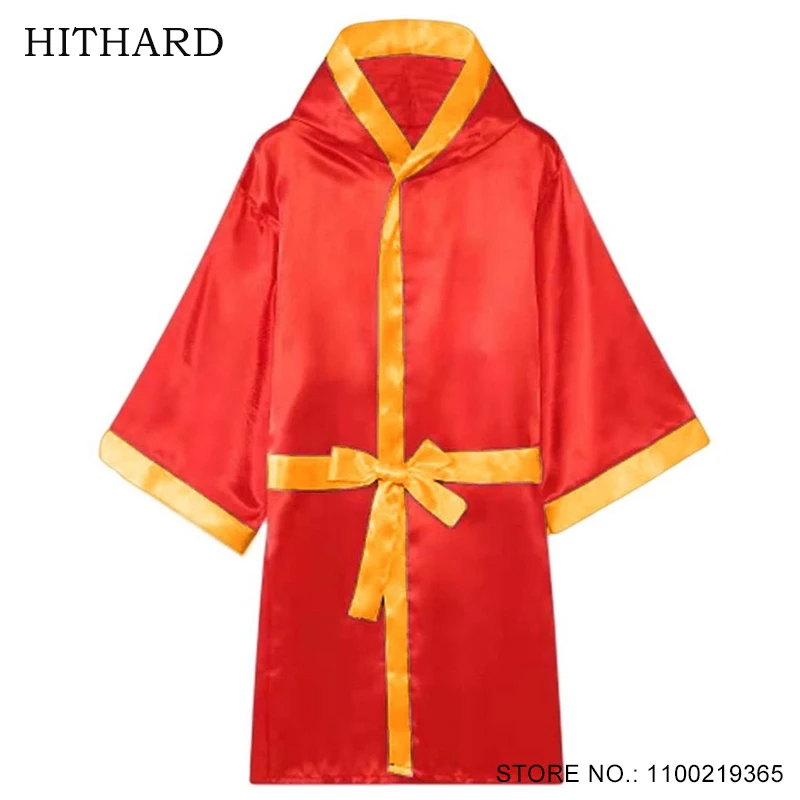 

Boxing Robe Red Hood Taekwondo Dobok MMA Muay Thai Boxing Bathrobe Gown Man Woman Children Wrestling Boxing KickboxingClothing