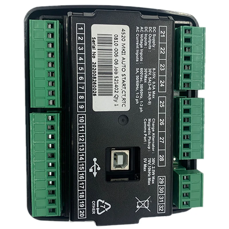 

ABGI-3X Dse4520 Mkii Автоматический запуск, остановка, модуль управления сбором сети, контроллер генератора Amf