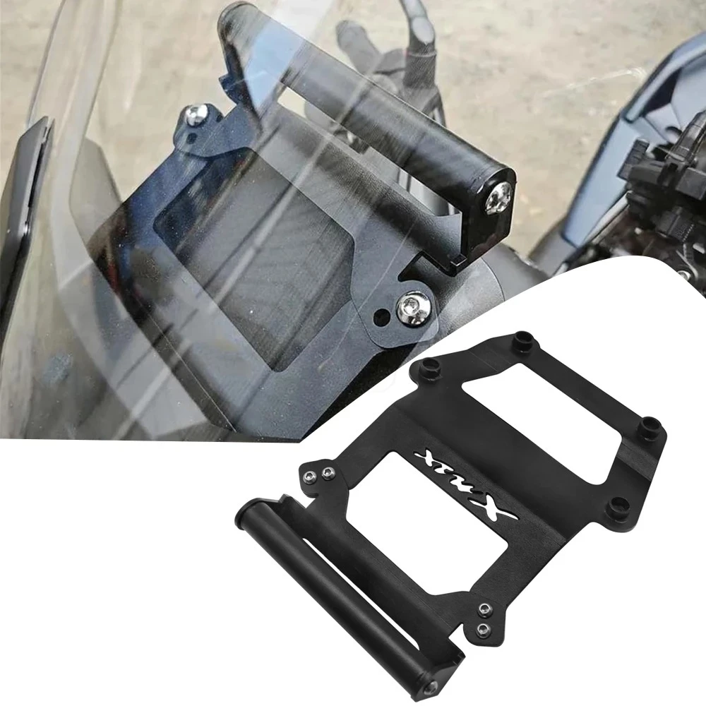 

For YAMAHA XMAX300 XMAX X-MAX 300 2023 2024 Motorcycle Accessories Phone Holder Stand GPS Navigation Plate Extension Bracket