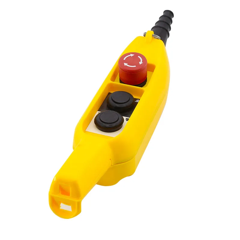 COB-61E 61ES TY-3A TY-3D Rainproof Hoist Crane Truck Push Button Switch Control Station Single Double Speed with Emergency Stop