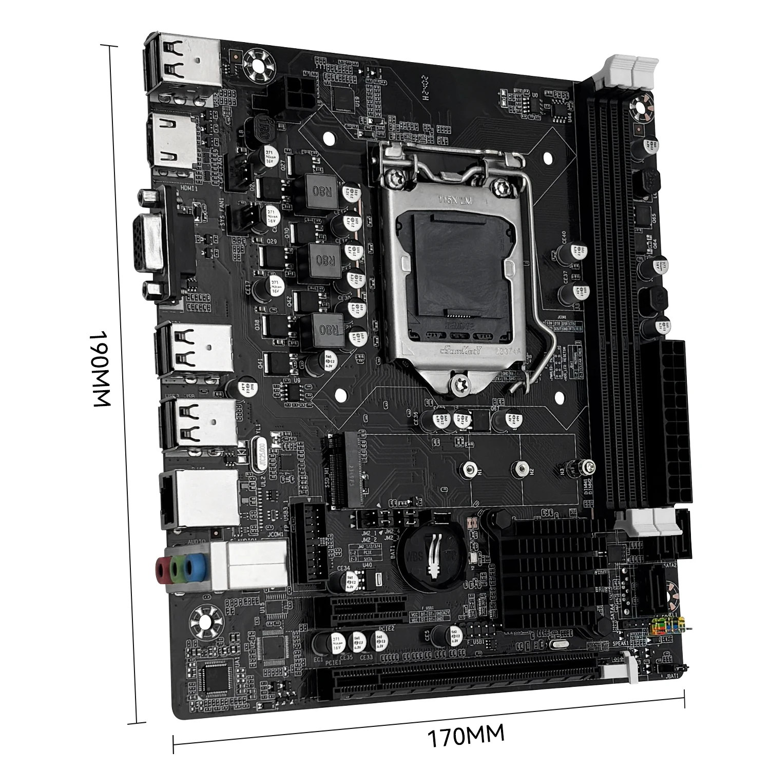 MACHINIST H61 Motherboard LGA 1155 DDR3 RAM Compatible With Intel Core CPUs 2nd And 3rd Generations Supports M.2 NVME SDD