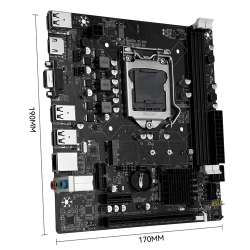 Imagen 2 del producto Placa base MACHINIST H61 LGA 1155 DDR3 RAM Compatible con CPU Intel Core de segunda y tercera generación compatible con M.2 NVME SDD