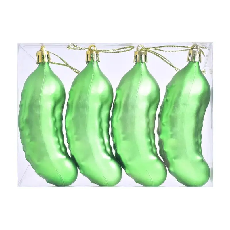 Christmas Cucumber Pickle Ornament Tradition Party Decor Green Christmas Tree Door Window Hanging Decoration