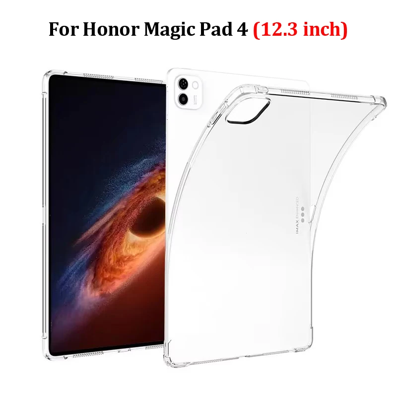 Funda For Honor Magic Pad 4 Case Cover Soft TPU Transparent Back Cover For Coque Magicpad 4 Case 12.3 inch 2026