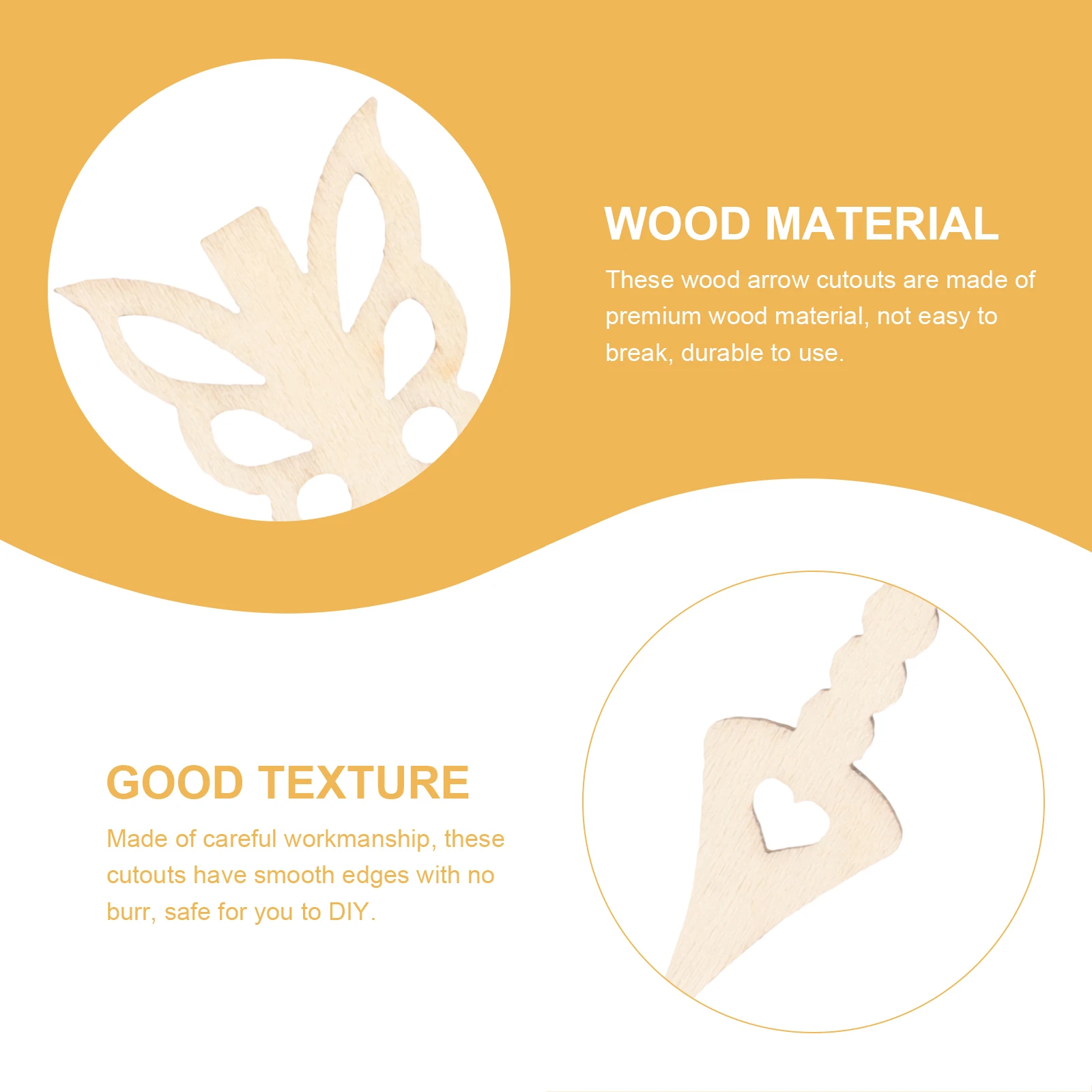 

10Pcs Wood Arrow Cutouts Unfinished Natural Wood Color for DIY Crafts Kids Painting Wooden Arrow Decor Wooden Embellishment