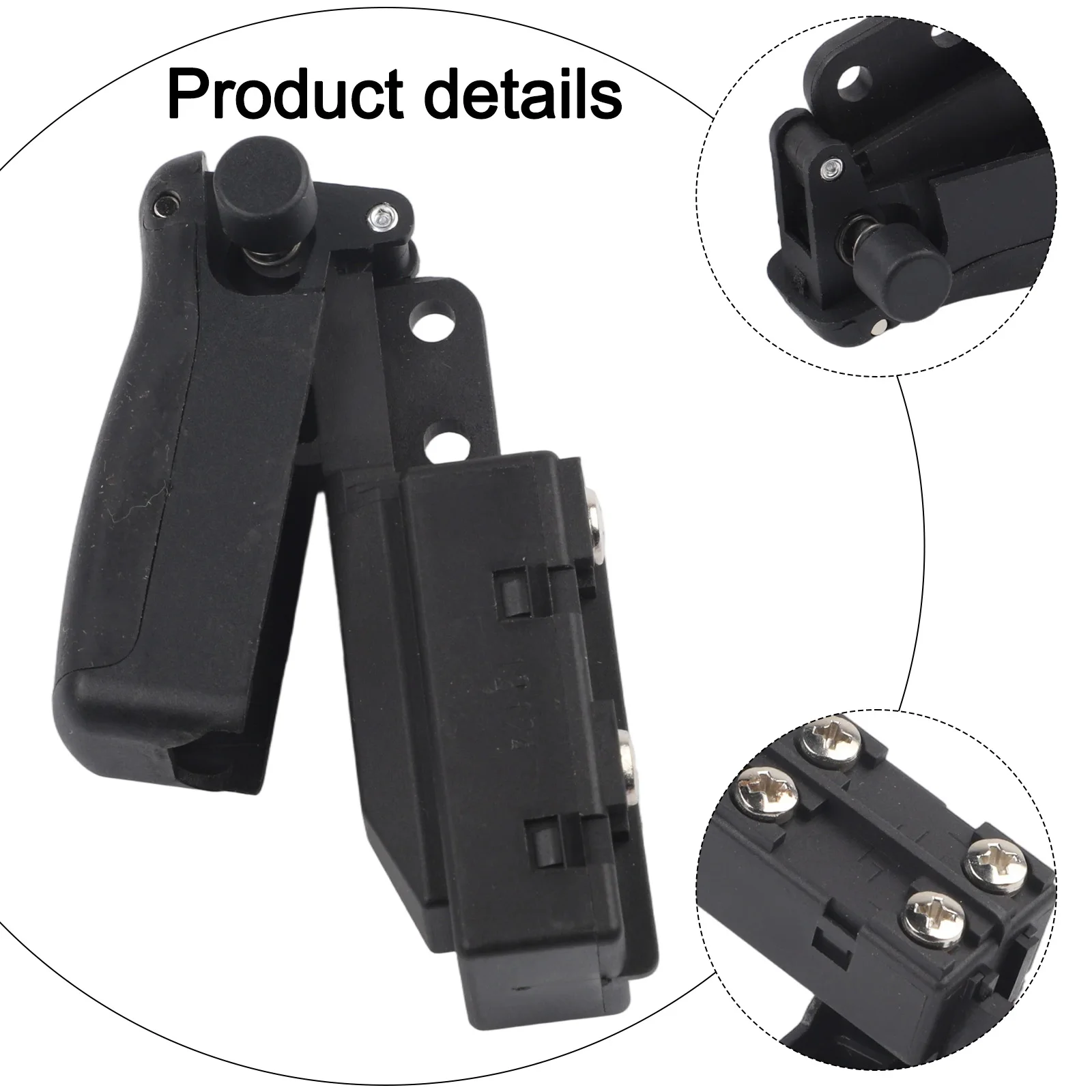Drill Trigger Switch For BGV-2122-004 Angle Grinder Polisher Press Self-Locking Switch Electric Hand Drill Switch Power Tools