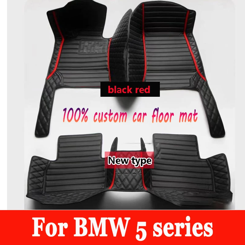 Car floor mats for BMW 5 series G30 525i 530i 540i 2018 19 20 21 22 Custom auto foot Pads automobile cover interior accessories