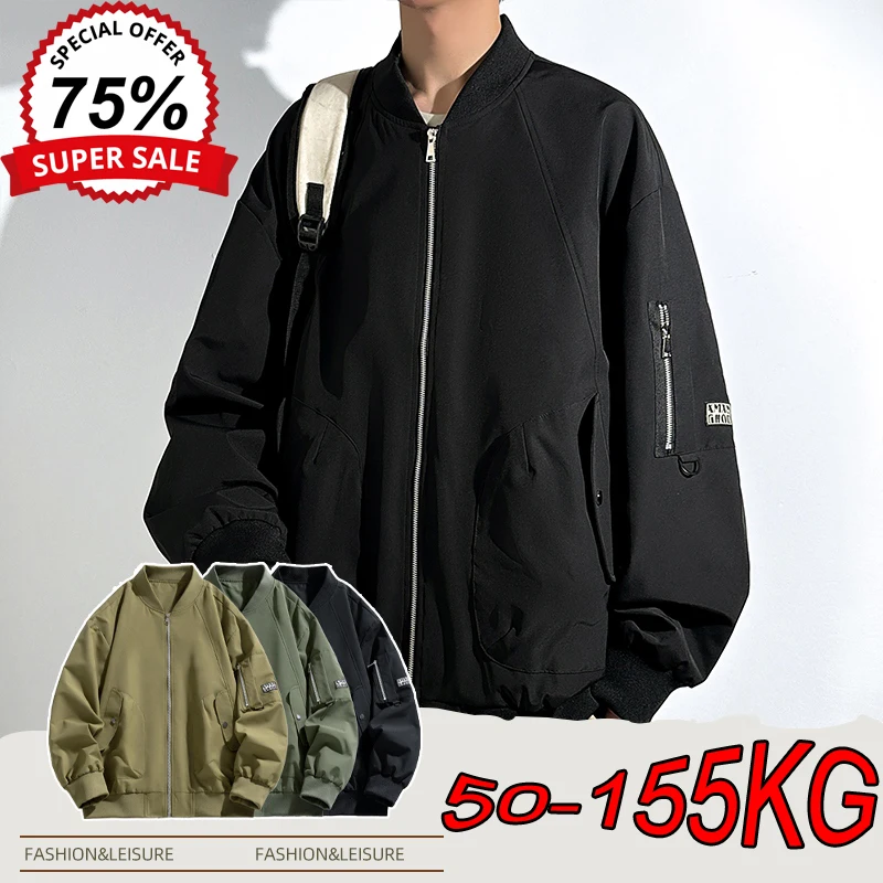 8XL 9XL Large Size Outdoor Jackets Men's Autumn Casual Stand-up Collar Loose Couple Plus Size Waterproof Mountaineering Coats