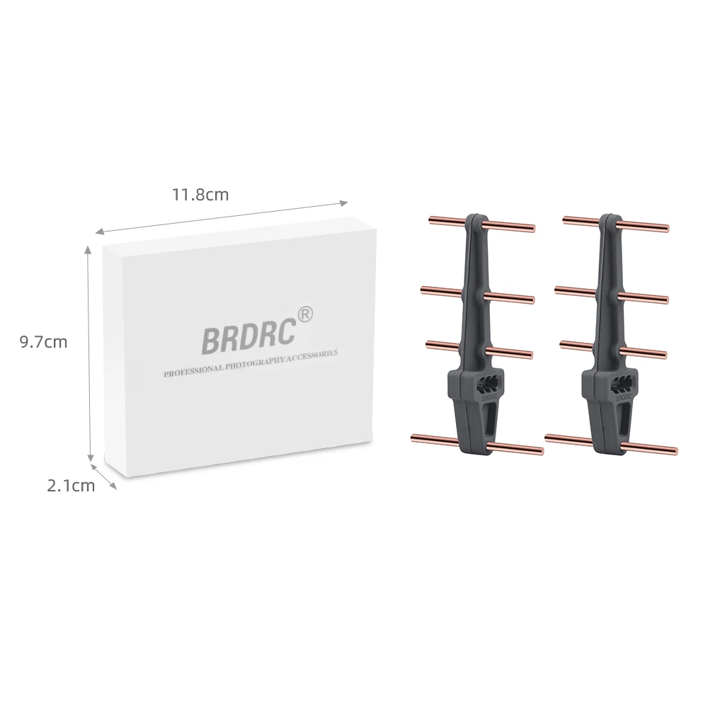 2 Pcs Antenna Yagi per Mavic 2/Mavic Mini/Pro/Phantom 4 Pro trasmettitore Controller Signal Booster Range Extender 2.4G accessorio