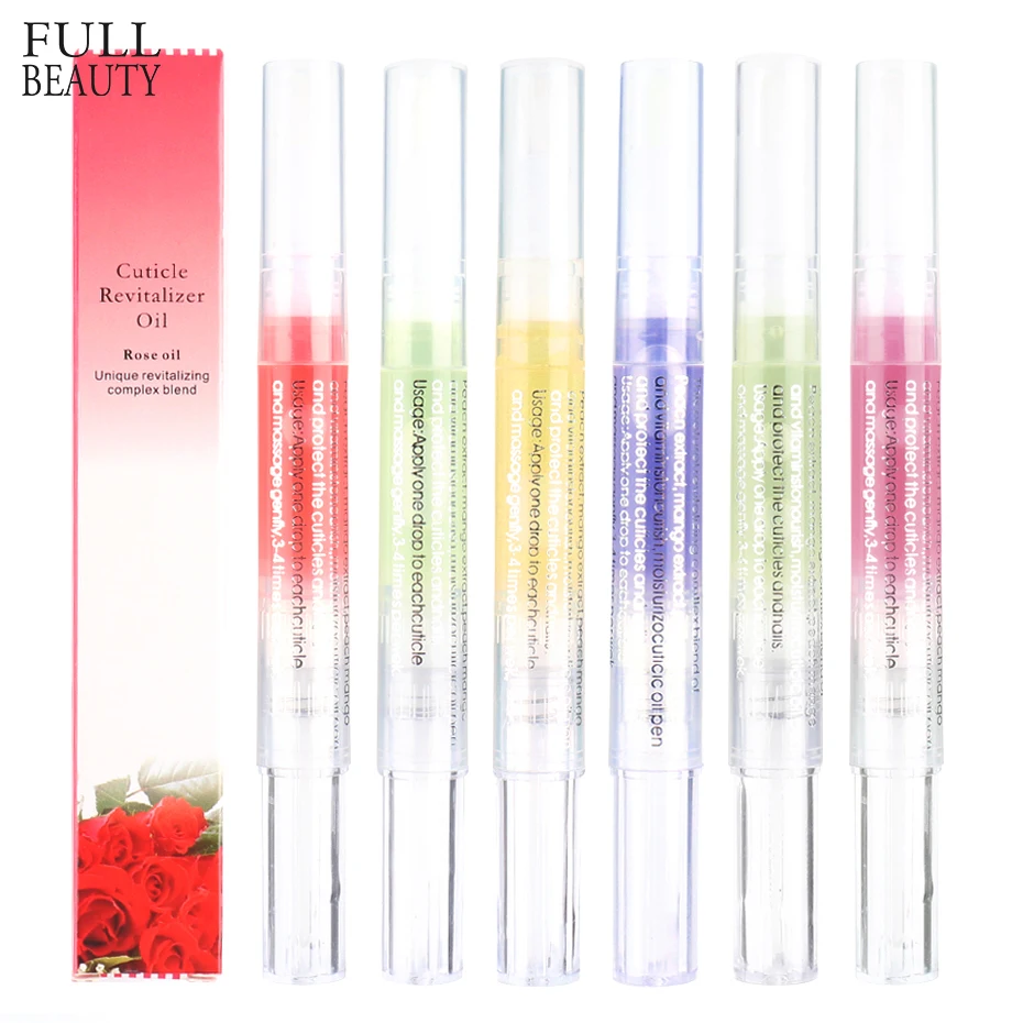 6 Smell Nail Bloom Nutrition Oil Pen Fruit Floral Scented Nail Treatment Cuticle Revitalizer Fragrance Nourish Skin ManicureTool