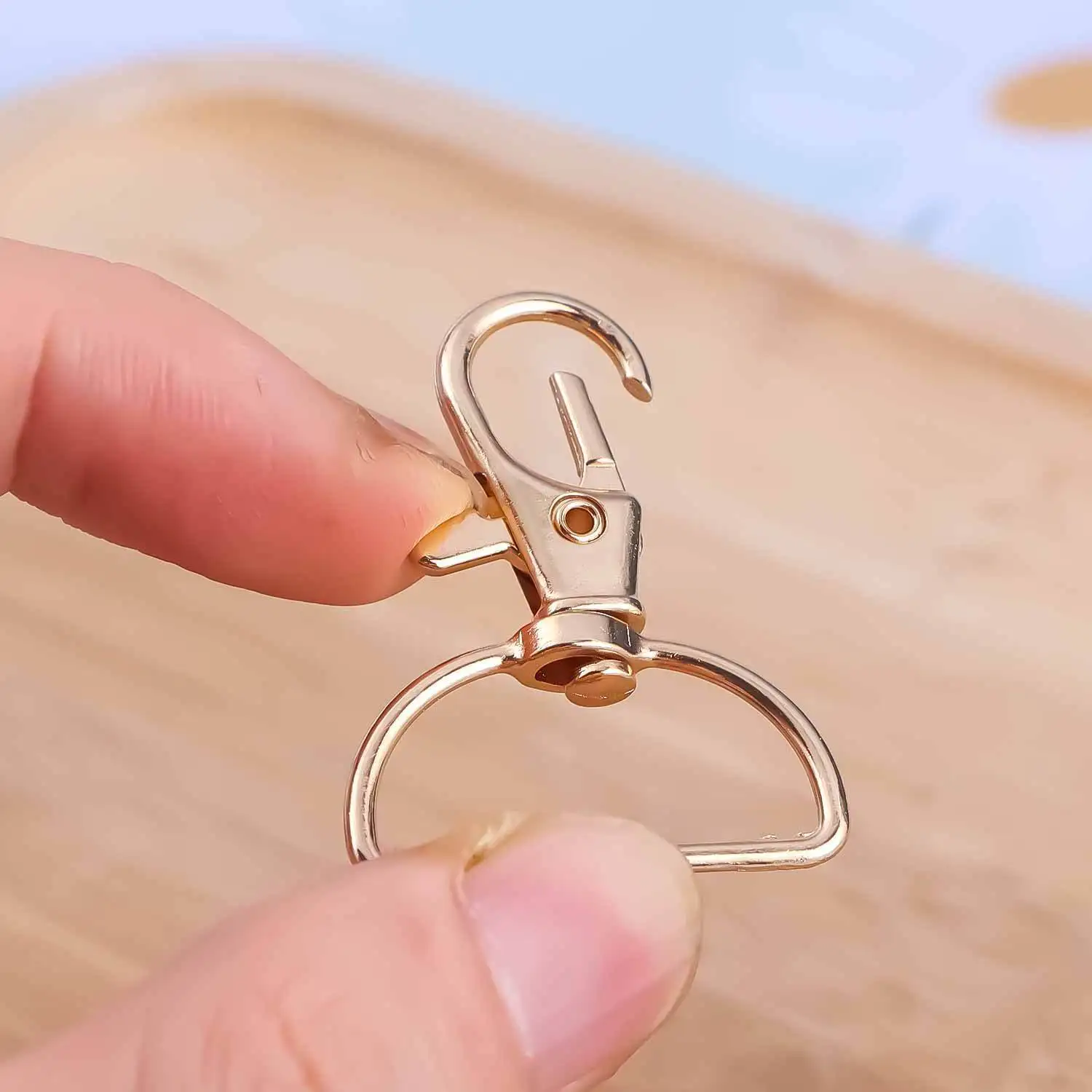 10PcsSwivel Clasp Hooks, Key Chain Clip Hooks, Lanyard Snap Hook for Keychain Making, Purse Hardware, Lanyard Making, DIY Craft