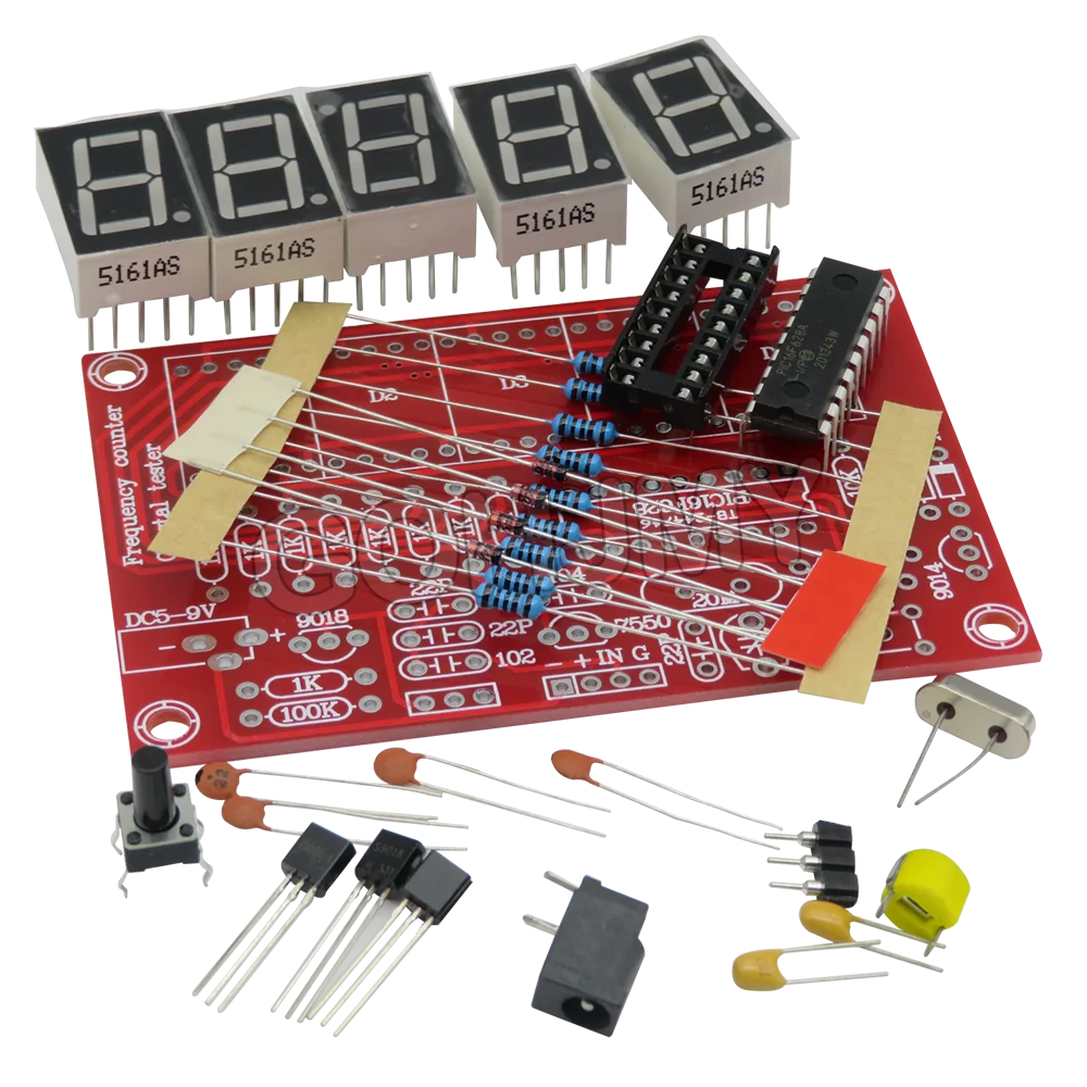 1Hz-50MHz DIY Digital LED Frequency Counter USB 5V Cristal Oscilador Medidor Tester Kit