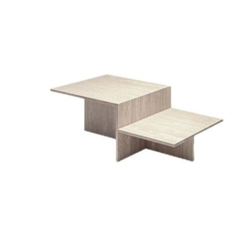 

Natural travertine coffee table coffee table marble living room simple geometric table