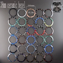 38mm Ceramic Bezel Insert Watch Rings Parts For 40mm Daytona Submariner Gmt-master II Sea-Dweller YACHT-MASTER Case Accessories