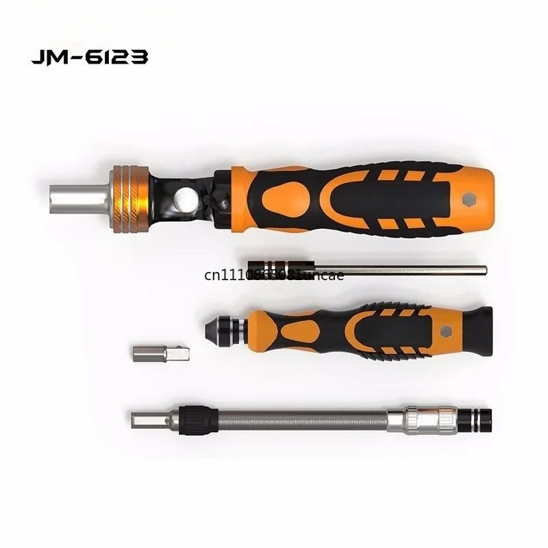 JM-6123 31Pcs Multifunctional Ratchet Screwdriver Bit Set Household Cross Screw Driver Repair Combination Hand Tool Kit