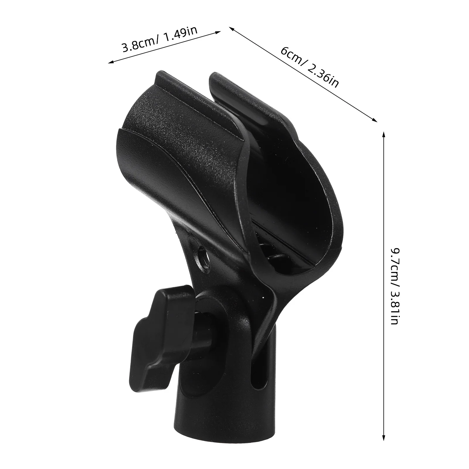 2 Stück zuverlässige Mikrofon-Clip, tragbar, leicht, Mikrofonständer, Zubehör für Gesang und kabellose Mikrofone, Mikrofon-Clip