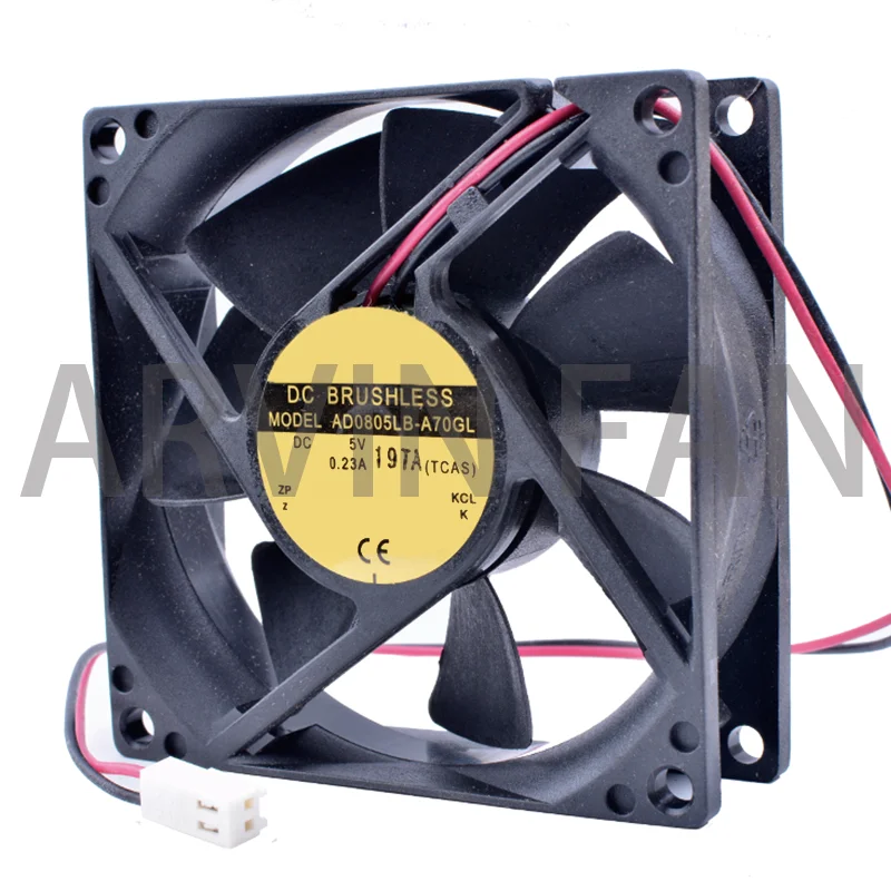 Brand New Original COOLING REVOLUTION AD0805LB-A70GL 8CM 8025 5V 0.23A Ball Bearing USB Device Cooling Fan Video Recorder Fan