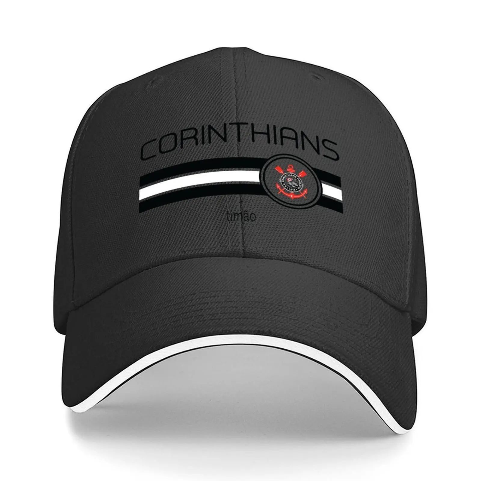 

Serie A - Corinthians (Away White) Baseball Cap fashionable Bobble Hat designer cap hiking hat Women's Men's