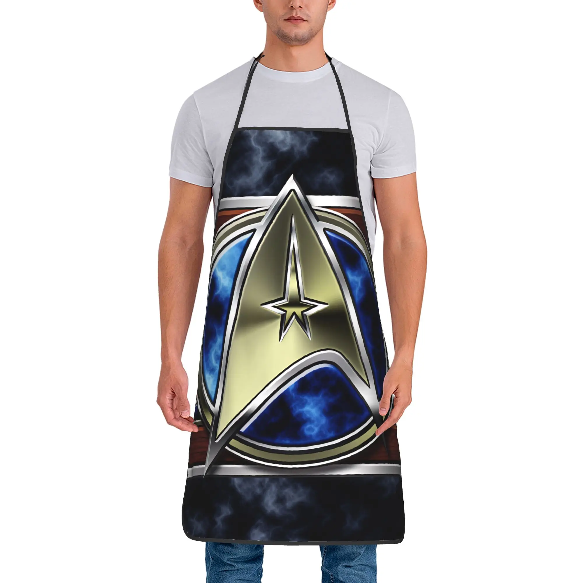 S-Star T-Trek Ship Movie  Apron  Cleaning Barber Kitchen Accessories Restraunt Cute Aprons without Pocket
