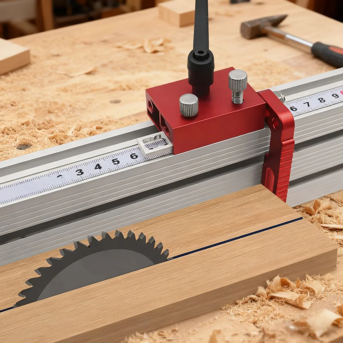 1pc Aluminum Alloy Adjustable T Track Limit Stop Type 75, Miter Track Stop, T-Tracks Fixed Woodworking Locator for DIY Tools