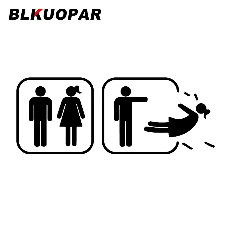BLKUOPAR Problem Get Lost Fashion Car Stickers Personality Surfboard Motorcycle Windows Windshield Waterproof Decal Graphics