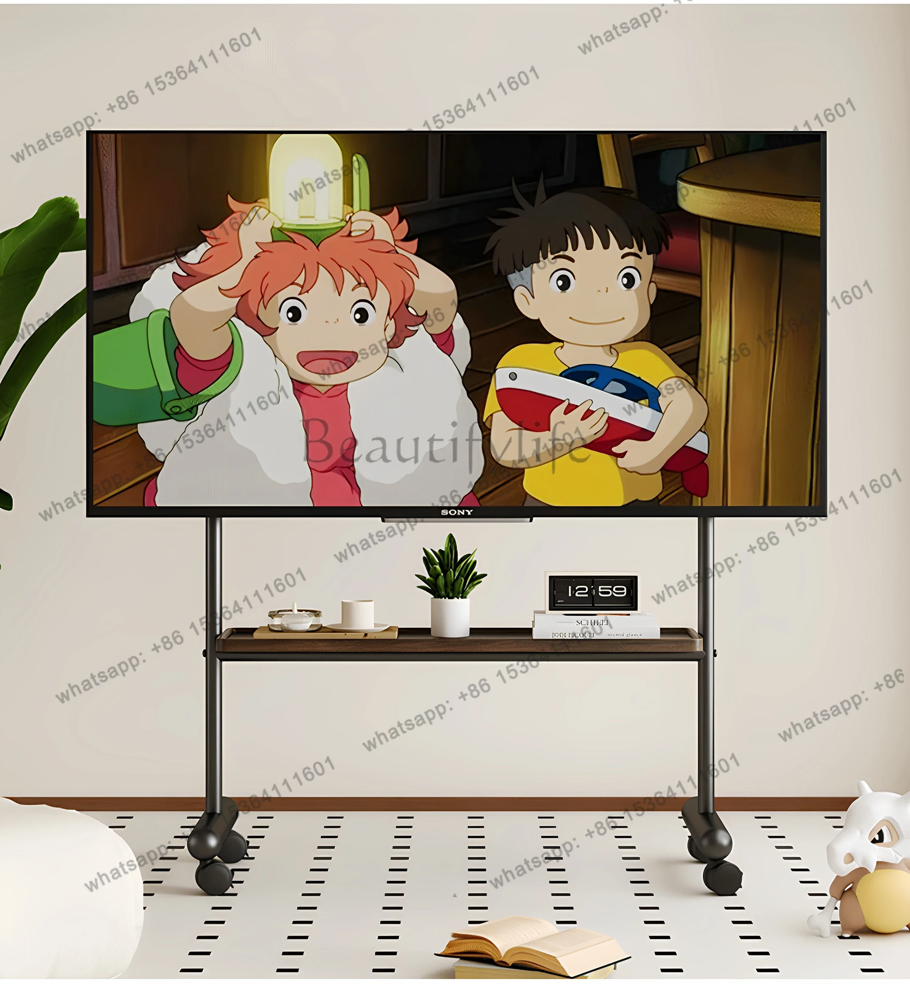 Best Sellers Meeting Room Wheels TV Stands Homestay Office Mobile Living Room TV Stands Hotel Metal Furniture Ein Fernseher MH40